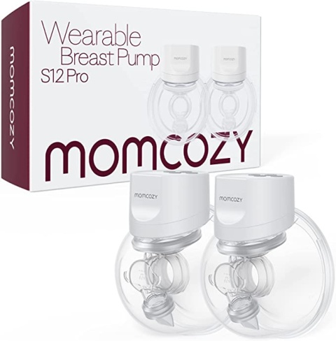 Momcozy Laktator do noszenia S12 podwójny bezprzewodowy odciągacz pokarmu mleka Momcozy Laktator do noszenia S12 podwójny bezprzewodowy odciągacz pokarmu mleka
