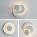 OBRACANA LAMPA SCIENNA LED BIAŁA NOWOCZESNA 350° DO SALONU OBRACANA LAMPA SCIENNA LED BIAŁA NOWOCZESNA 350° DO SALONU