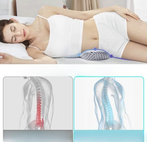 Poduszka lędźwiowa regulowana do spania pod plecy ergonomiczna Poduszka lędźwiowa regulowana do spania pod plecy ergonomiczna