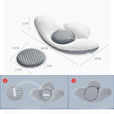 Poduszka lędźwiowa regulowana do spania pod plecy ergonomiczna Poduszka lędźwiowa regulowana do spania pod plecy ergonomiczna
