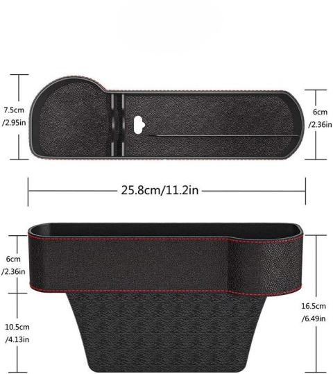 Samochodowy schowek 2 szt organizer na fotel pojemnik kieszeni bocznych foteli samochodowych Samochodowy schowek 2 szt organizer na fotel pojemnik kieszeni bocznych foteli samochodowych