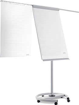 Magnetoplan Flipchart mobil de Luxe tablica do prezentacji regulowana12270F13