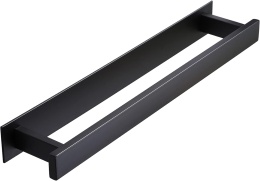 samoprzylepny bezinwazyjny wieszak uchwyt na ręczniki 40 cm stal nierdzewna czarny