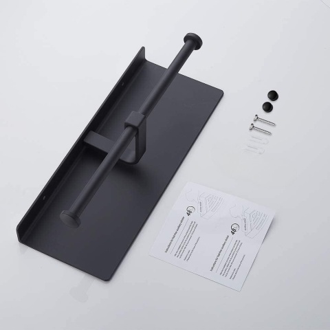 Półka wieszak uchwyt na 2 rolki papier toaletowy organizer do wc łazienki Półka wieszak uchwyt na 2 rolki papier toaletowy organizer do wc łazienki