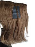 WŁOSY PASMA NATURALNE LUDZKIE DOCZEPKI KLIPSY clip PRZEDŁUŻKI PASMA 12 SPINEK 30 CM
