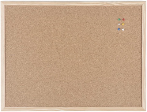 Bi-Office MC040012010 tablica korkowa rama z drewna sosnowego 60 x 45 cm Bi-Office MC040012010 tablica korkowa rama z drewna sosnowego 60 x 45 cm