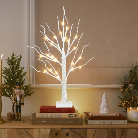 Lampa LED Gałązki Drzewko Dekoracyjne oświetlenie Drzewo Brzoza 60cm 24 Diody Lampa LED Gałązki Drzewko Dekoracyjne oświetlenie Drzewo Brzoza 60cm 24 Diody