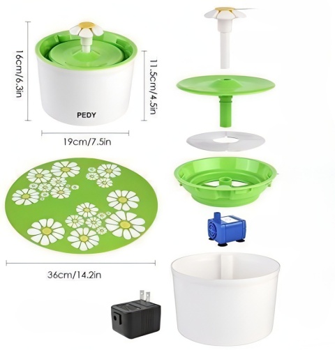 FONTANNA POIDEŁKO DLA KOTA PSA MISKA AUTOMATYCZNE POIDŁO + FILTR + MATA