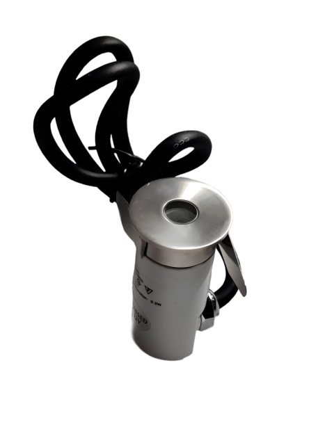 Lampa do zabudowy okrągła 1 biała dioda LED IP67 stal Lampa do zabudowy okrągła 1 biała dioda LED IP67 stal