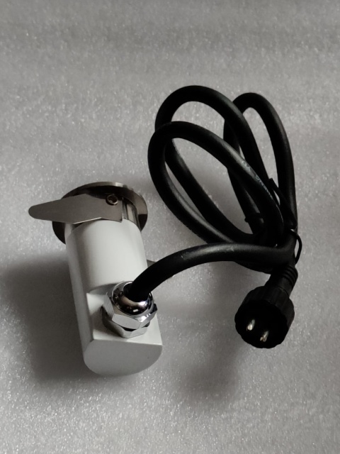 Lampa do zabudowy okrągła 1 biała dioda LED IP67 stal Lampa do zabudowy okrągła 1 biała dioda LED IP67 stal