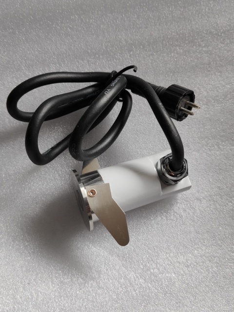 Lampa do zabudowy okrągła 1 biała dioda LED IP67 stal Lampa do zabudowy okrągła 1 biała dioda LED IP67 stal