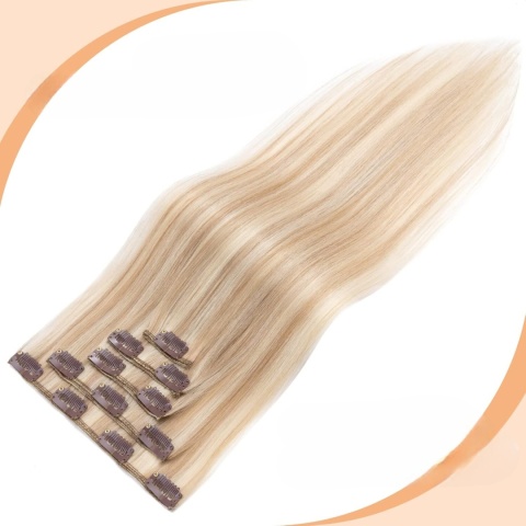 NATURALNE LUDZKIE WŁOSY BLOND PASEMKA PRZEDŁUŻKI CLIP IN NATURALNE LUDZKIE WŁOSY BLOND PASEMKA PRZEDŁUŻKI CLIP IN