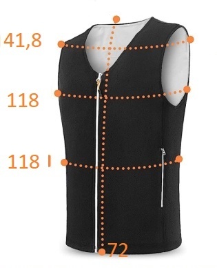 Ogrzewana Kamizelka Termiczna Grzewcza Unisex XXL Ogrzewana Kamizelka Termiczna Grzewcza Unisex XXL