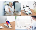 KOMPAKTOWA przenośna składana podstawka pod laptopa 6 poziomów uchwyt aluminium