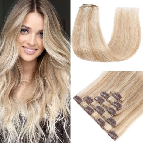 NATURALNE LUDZKIE WŁOSY BLOND PASEMKA PRZEDŁUŻKI CLIP IN NATURALNE LUDZKIE WŁOSY BLOND PASEMKA PRZEDŁUŻKI CLIP IN