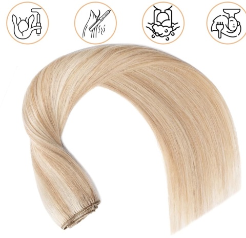 NATURALNE LUDZKIE WŁOSY BLOND PASEMKA PRZEDŁUŻKI CLIP IN NATURALNE LUDZKIE WŁOSY BLOND PASEMKA PRZEDŁUŻKI CLIP IN
