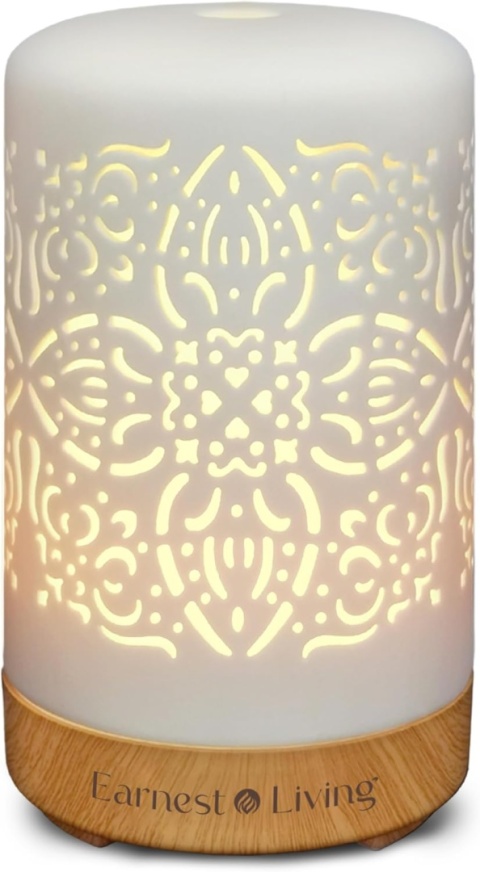 ceramiczny dyfuzor zapachów lampka kolorowe światło Earnest Living