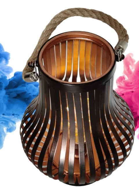 LAMPA LATARNIA metalowa na baterie latrenka świecąca lampion przenośna LAMPA LATARNIA metalowa na baterie latrenka świecąca lampion przenośna