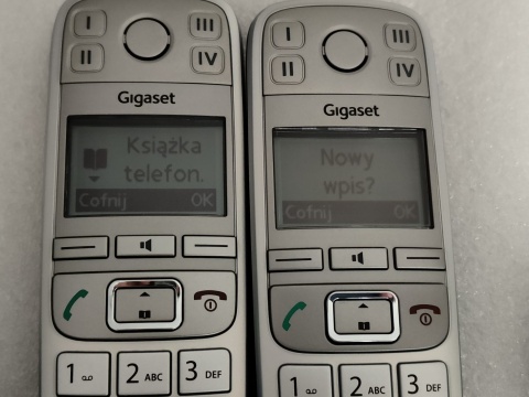 2x Słuchawka dodatkowa Gigaset E500H telefon dla seniora PL