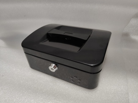 5 Star kasa na pieniądze 5 przedziałów klucz czarny kasetka 5 Star kasa na pieniądze 5 przedziałów klucz czarny kasetka