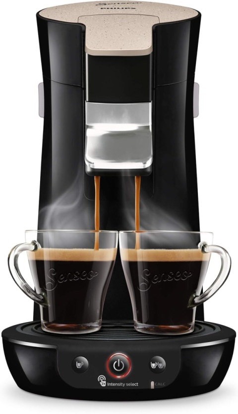 Ekspres Philips Senseo HD6562/32 CZARNY Viva Cafe ECO + 2 SZKLANKI