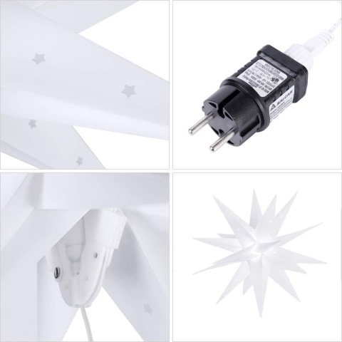 GWIAZDA SALCAR 60 cm świecąca gwiazdka 3D LED GWIAZDA SALCAR 60 cm świecąca gwiazdka 3D LED
