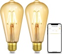 Linkind Żarówka LED Smart WiFi Edison Vintage 2 szt ściemniana