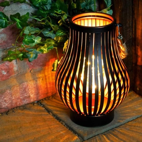 LAMPA LATARNIA metalowa na baterie latrenka świecąca lampion przenośna LAMPA LATARNIA metalowa na baterie latrenka świecąca lampion przenośna