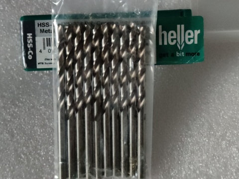 Heller wiertła spiralne HSS Co do metalu kręte wiertło 10 szt 4,8 mm