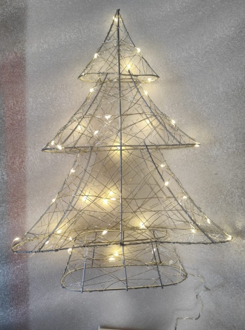METALOWA CHOINKA DEKORACJA ŚWIĄTECZNA LED 39CM drzewko METALOWA CHOINKA DEKORACJA ŚWIĄTECZNA LED 39CM drzewko