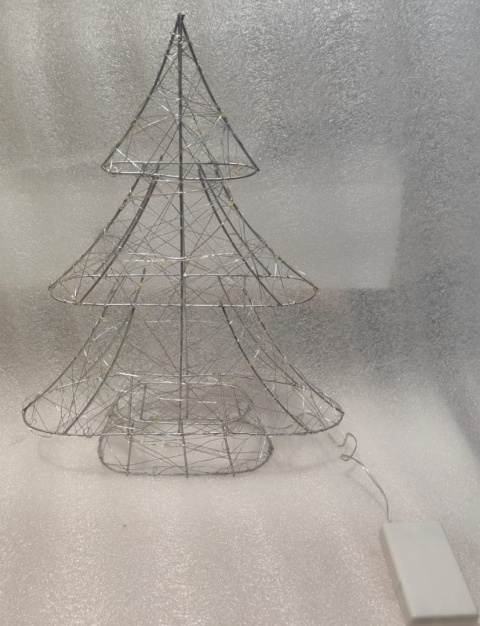 METALOWA CHOINKA DEKORACJA ŚWIĄTECZNA LED 39CM drzewko METALOWA CHOINKA DEKORACJA ŚWIĄTECZNA LED 39CM drzewko