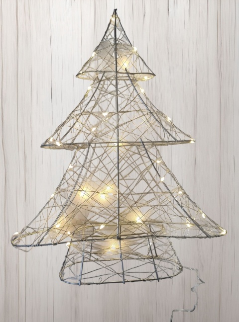 METALOWA CHOINKA DEKORACJA ŚWIĄTECZNA LED 39CM drzewko METALOWA CHOINKA DEKORACJA ŚWIĄTECZNA LED 39CM drzewko