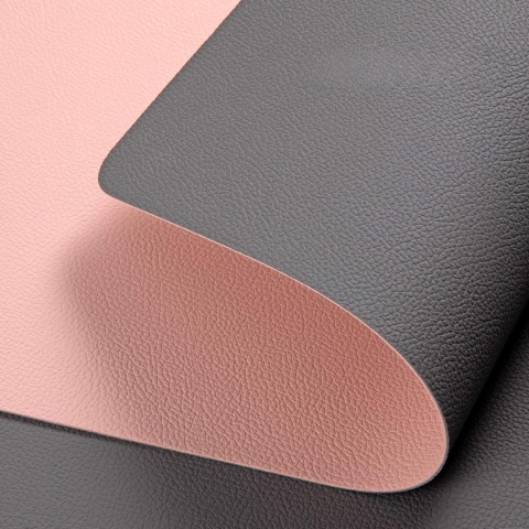 mata podkładka na stół biurko ekoskóra zestaw 8 szt dwustronna szara różowa