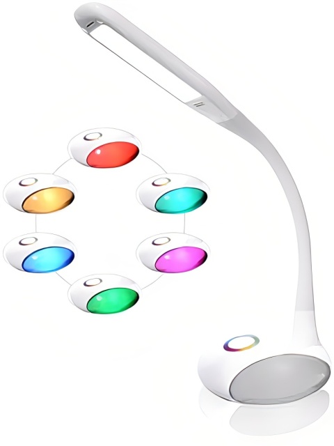 biała lampka nocna biurkowa regulacja jasności diody led rgb biała lampka nocna biurkowa regulacja jasności diody led rgb