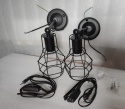 KINKIET ŚCIENNY ZESTAW Z WYŁĄCZNIKIEM 2 SZTUKI LAMPA INDUSTRIALNA KLATKA KINKIET ŚCIENNY ZESTAW Z WYŁĄCZNIKIEM 2 SZTUKI LAMPA INDUSTRIALNA KLATKA