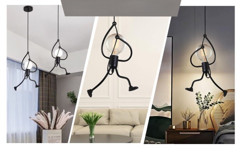 ludzik humanoid lampa wisząca żyrandol oświetlenie wiszące DESIGN LOFT ludzik humanoid lampa wisząca żyrandol oświetlenie wiszące DESIGN LOFT