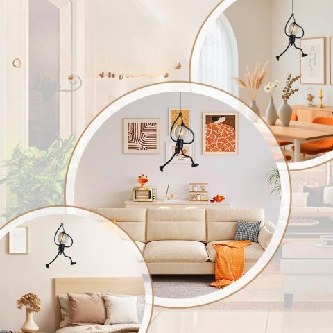 ludzik humanoid lampa wisząca żyrandol oświetlenie wiszące DESIGN LOFT ludzik humanoid lampa wisząca żyrandol oświetlenie wiszące DESIGN LOFT