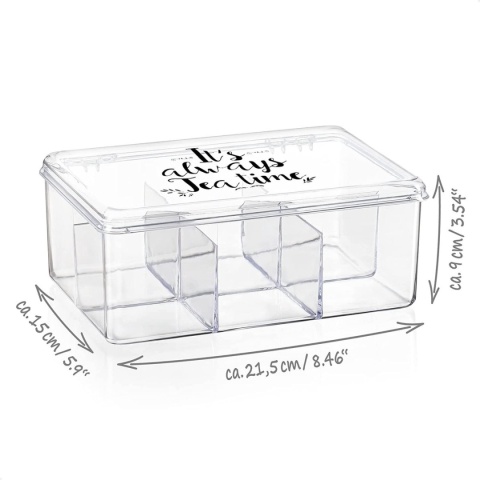 Pudełko do przechowywania herbata i torebek herbaty 2 szt organizer