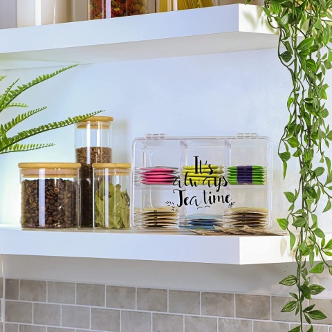 Pudełko do przechowywania herbata i torebek herbaty 2 szt organizer