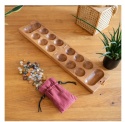 Gra Kalaha Mancala Bao Bean Game Hus 92 kamienie drewniana plansza skrzynia