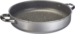 Teglia Moneta Pofessional kamienna patelnia z 2 uchwytami z aluminium 32 cm