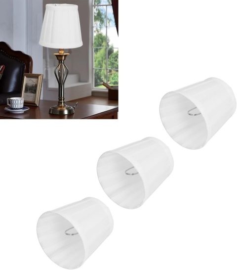 5 x mały abażur klosz do lampy na żyrandol lampkę materiałowy