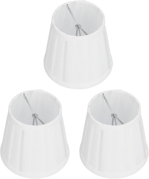 5 x mały abażur klosz do lampy na żyrandol lampkę materiałowy