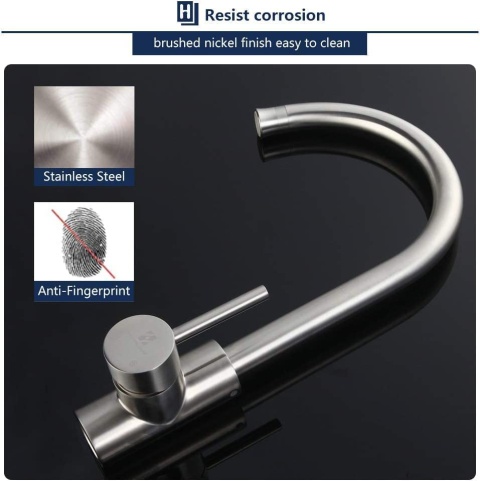 HOMELODY Kran kuchenny z 2 rodzajami strumienia bateria