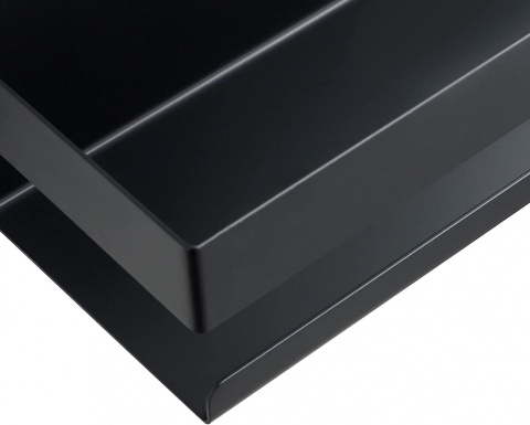 PÓŁKA WISZĄCA ŁAZIENKOWA POD PRYSZNIC CZARNA LOFT