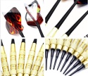 Zestaw lotki dart 12 rzutki 36 piórka DARTS