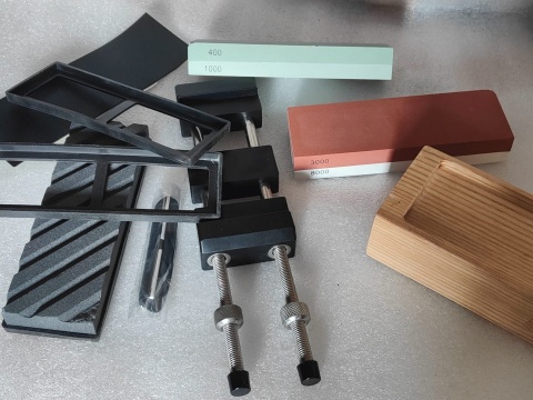 Kamień ostrzący ostrzałka do noży kamienie zestaw osełka prowadnica