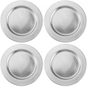 com-four 4 podkładki talerz srebrne dekoracja stołu podstawki podtalerz