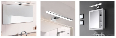 Kinkiet Łazienkowy LED Lampa nad lustro szafkę 30cm Neutralny 4000K srebrna