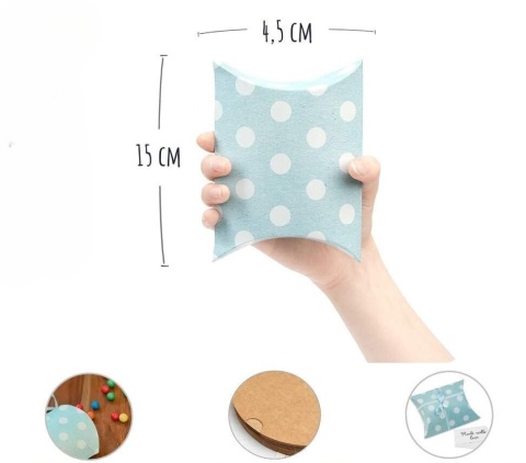 Pudełko na prezent poduszka opakowanie wstążka kartki pudełka 24 szt wstążka